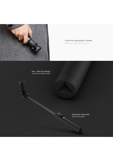 Springsun Xiaomi Bluetooth Tripod: 360 Dönebilen, Çok Açı, Daraltılabilir, 56-89mm Telefonlar İçin, Dayanıklı Ve Sağlam