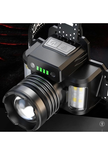 Sensörlü Cree Tg Led Şarjlı Kafa Lambası Wt-625 Çok Renkli