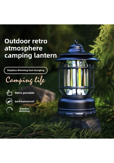 Duy Mekan Kamp Işülı, Çadır Işiklari, Atmosfer Kamp Alanı Aydinlatmasi, Ultra Siyah Şarj Siyah Şarj Siyah