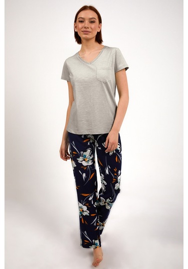 Arnetta 1878 Kadın Kısa Kol Pijama Takım Bej V6 Bej