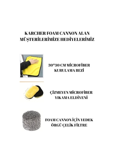 Karcher K2-k3-k4-k5-k6-k7 Foam Cannon Foam Lance Köpük Yapma