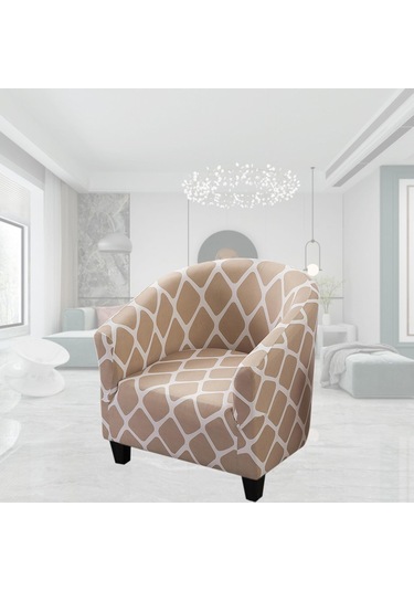 Suntek Magideal Kulüp Sandalye Slipcover Polyester Kaymaz Elastik Model-1