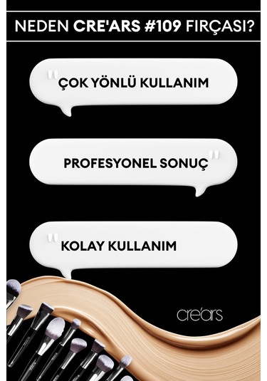 Cre'ars Angled Foundation Brush 109