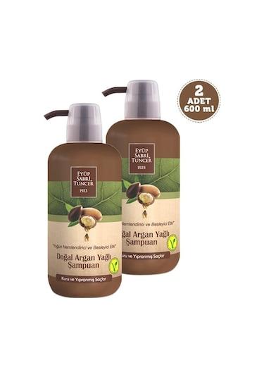 Eyüp Sabri Tuncer Doğal Argan Yağlı Şampuan 2 x 600 ML