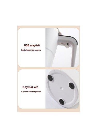 Lyon Otomotiv Karıştırma Kabı Usb Şarj Edilebilme Tembel Kahve Fincanıkupası Beyaz