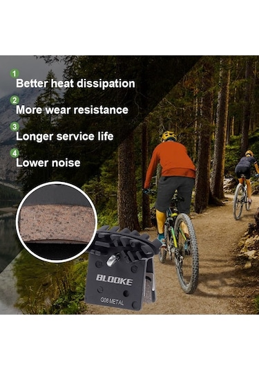 Novahub Shimano Mtb Bisiklet İçin Hidrolik Kaliper 1 Takım Fren Pedleri & Yay Disk Fren Pedleri