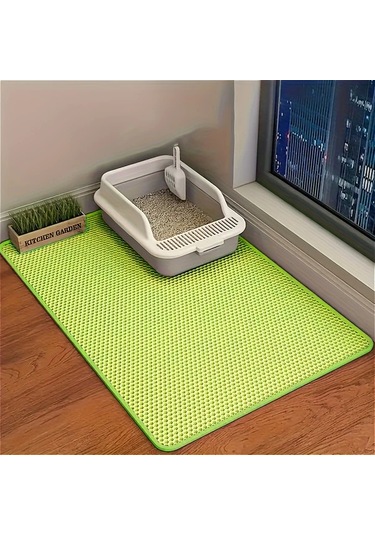 Honeybeeshop Anti-slip Kedi Kumu Matı Yeşil Xxl 29 53x45 28 İnç Su Geçirmez Dayanıklı Koku Yapmayan Kolay Temizlenir 6 Renk Seçeneği