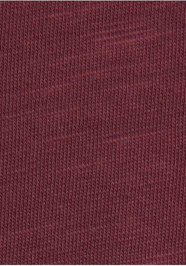 Mavi - V Yaka Bordo Basic Tişört 1614176-70412