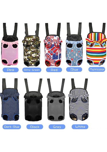 Reedark Köpek Taşıma Çantası: Nefesli Kumaş, Ön/arka Taşıma, Ayak Ve Kuyruk Açık Tasarım, Moda Jean, M Boyutu 30x20cm