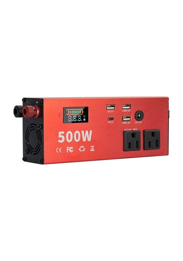 Dancemonkey 500w Güçlü Dc 12v-ac 110v Tip-c Usb Güç İnvertörü