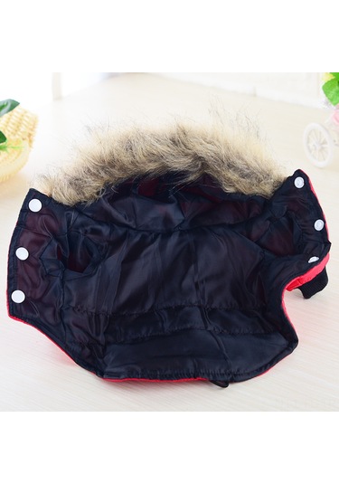 Lemestar Küçük Köpekler İçin Kışlık Hafif Isı Sağlayan Rüzgar Engellli Pamuklu Mont - Gri Xl