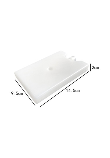 Suntek 6 Adet Buz Soğutma Blokları Seyahat 14,5cmx9,5cmx2cm Beyaz