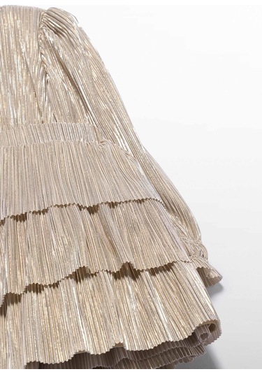 Mayoral Abel&lula Kız Çocuk Pileli Etekk Takım Bej