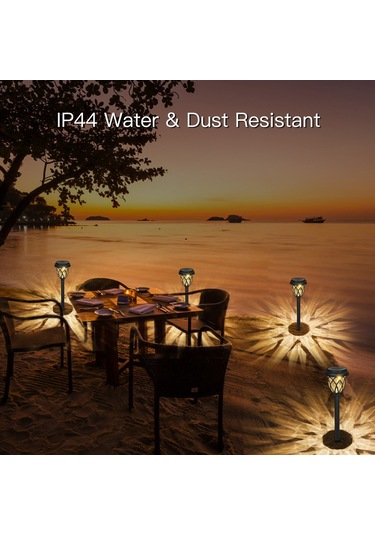 Tomshine Açık Güneş Yolu Işıkları 6 Paket Led'ler Çim Sıcak Beyaz