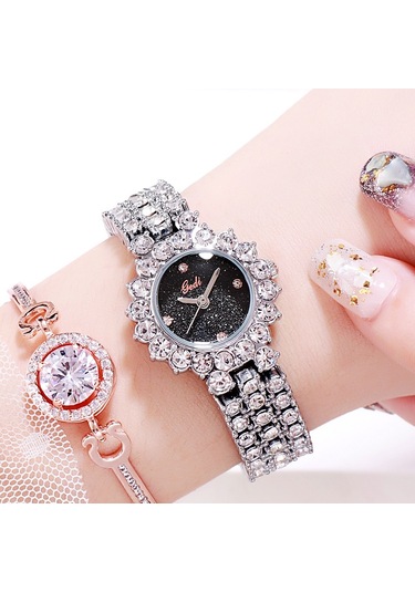 Sones Curren Casual Çelik Kayışlı Kadın Saati Altın Beyaz