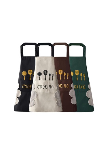 Kadın Mutfak Önlüğü El Silme Cepleri, Büyük Cep, El Silme, 4'lü Paket Diğer