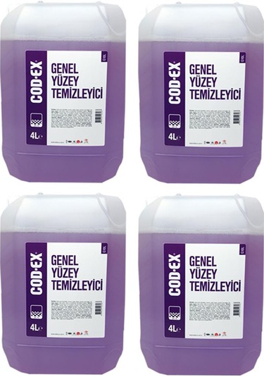 Cod-ex Genel Yüzey Temizleyici Lavanta 4 x 4 L