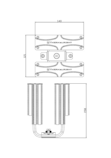 Thermalright Frost Commander 140 Black İşlemci Hava Soğutucu