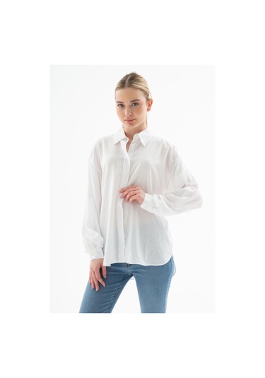 Fashion Friends Bayan Gömlek 25y0051k1 Beyaz Beyaz