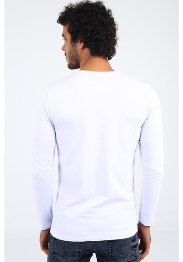 Oksit Mys Lion 4013 Slim Fit Likralı Uzunkol Basic Sweat