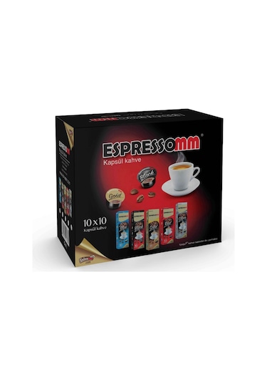 Espressomm® Tchibo Cafissimo Makineleri İle Uyumlu Gold Kapsül Kahve 5 x 10'lu