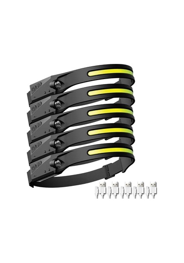 Liangmei Sensör Far Led Kafa El Feneri Şarj Edilebilir Far Kafa