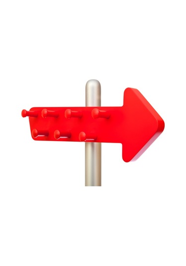 Oneway Ahşap  Askılık Kırmızı