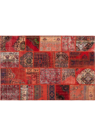 Mudo Home Lıma Anatolıa Patchwork Halı 170x240 Kırmızı