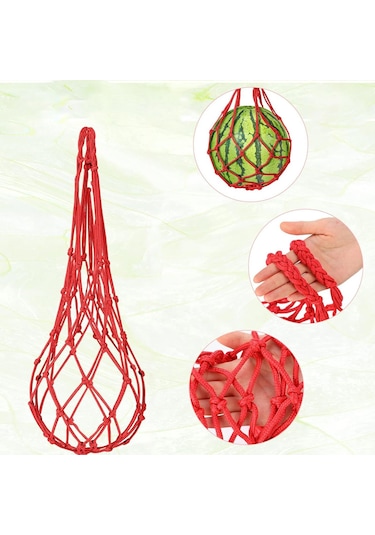 Suntek 6 Adet Karpuz Ağı Kabak Destek Bal Kavunu Kırmızı