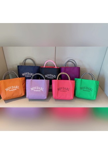 Skycity Nylon Çanta Kadınlar İçin Yenirilebilir Çanta, Günlük Kullanim, Spor, Okul, Ofis, Yemek Çantası, Su Geçirmez, Rose Pembe, Orta Boy, 2025 Yeni Desen Pembe