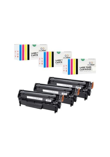 Proprint 1022 1022N 1022Nw 3 Adet Uyumlu Toner 12A Q2612A