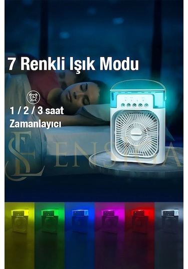Type-c Hava Serinletici Su Püskürtmeli Fan Sessiz Masa Fanı