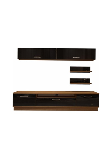 Decoraktiv Trendstyle 5 Slm Tv Ünitesi Tv Sehpası Ceviz - Siyah