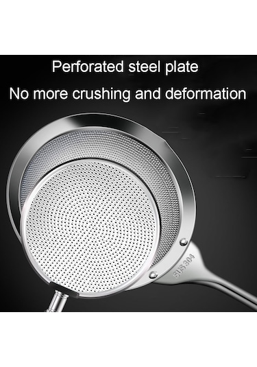 Sones Kacheeg 304 Paslanmaz Çelik Soya Sütü Kaşığı Mutfak Yağ Filtresi Kepçe, Boyut: 9,3 X 26,3 Cm