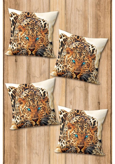Dijital Baskılı Yumuşak Dokulu 4 Lü Kırlent Kılıfı Takımı 43x43 Cm Krl0024 Renkli