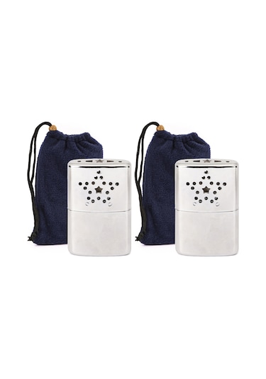 Tenfowee 2 Adet Dışarıda Kullanım Zincir Alaşımlı Taşınabilir El Isıtıcı - 57x20x90mm Boyutlu Paket İçeriği Gümüş