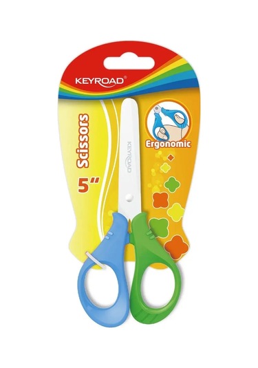 Keyroad 13 Cm Yuvarlatılmış Bıçaklı Okul Kırtasiye Makası 161090482