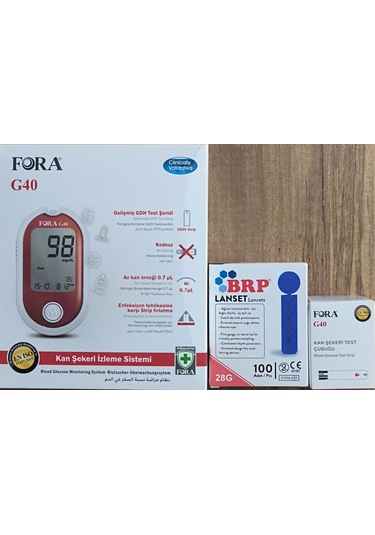 Fora G40 Şeker Ölçüm Cihazı Şeker Ölçüm Çubuğu + Brp Lanset