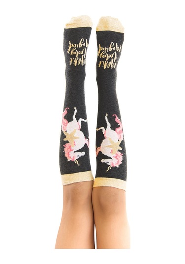 Denokids Mshb&g Unicorn Kız Çocuk Dizaltı Çorap Çok Renkli