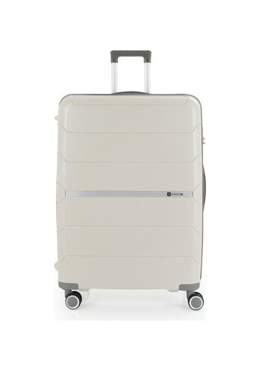 Mçs Polipropilen Valiz V366 75 Cm Büyük Boy Kemik - Gri Kemik-gri