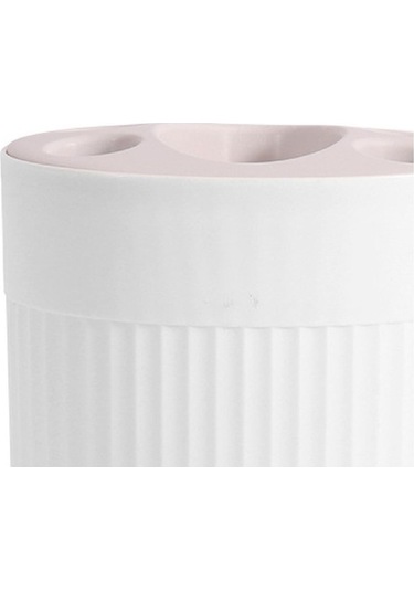 Pazly Ve Tutucusu Suntek Macunu Fırçası Diş Bölmeli Beyaz Aile 5 Tt Beyaz