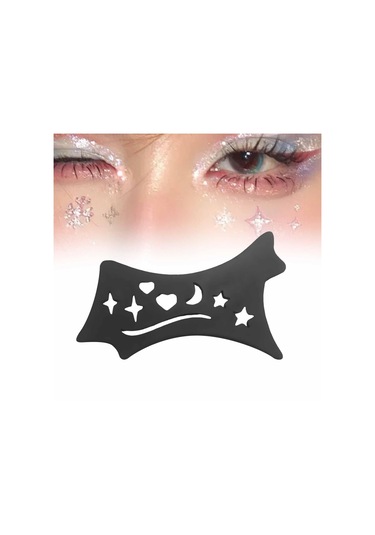 Dolıty Lady Black Için Eyeliner Stencil Çok Amaçlı Siyah Siyah