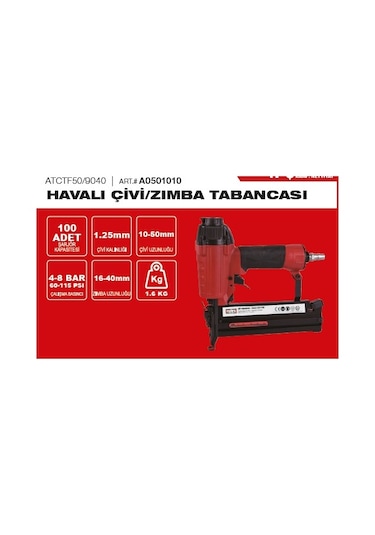 Attlas ATCT F50/9040 Havalı Çivi Zımba Tabancası - A0501010