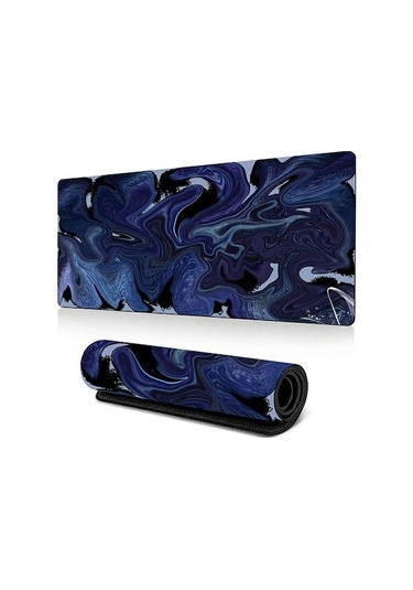 Cbtx 300 X 700 X 2mm Soyut Sıvı Tasarım Kauçuk Mouse Pad Kaymaz Büyük Mouse Mat - Stil H Stil H