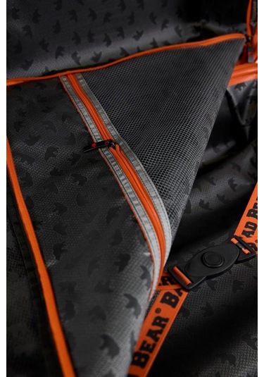 Bad Bear Logo Suitcase 23.01.80.001g Gri Büyük Boy Tekerlekli Abs Valiz 95 Lt. Gri