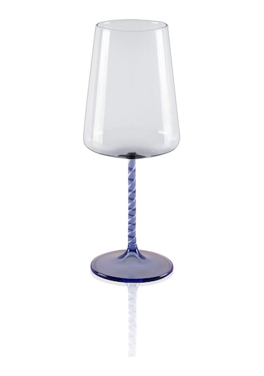 The Mia Edera Şarap Kadehi Mavi 500 Ml