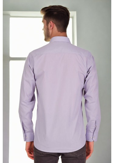 G926 Dewberry Erkek Gömlek-lila Lila