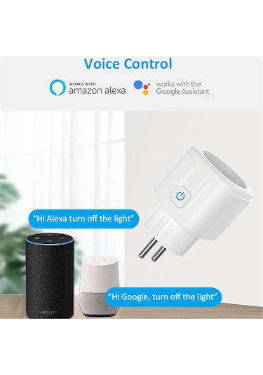 Ximistore9 Matter Uyumlu Akıllı Wi-fi Priz, 16a Yüksek Güç, Ses Kontrolü Ve Çocuk Güvenliği