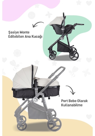 Bc 305 - Zeta Travel Sistem Bebek Arabası Kahverengi