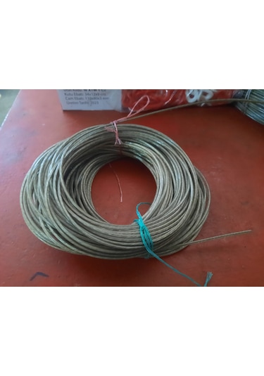 Pvc Izoleli Çelik Tel Halat 4 Mm 50 Metre